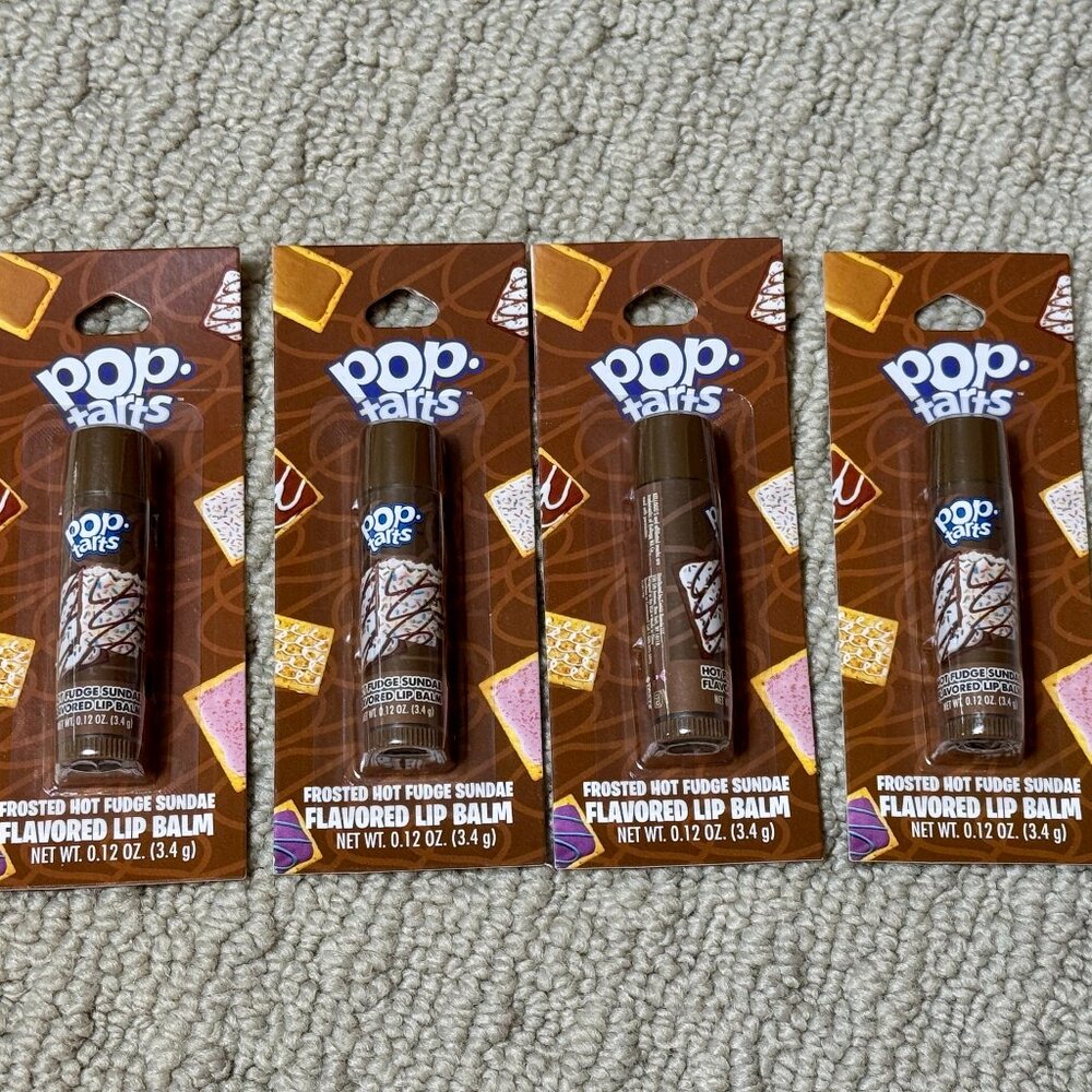 4 Pop Tarts Frosted Hot Fudge Flavored Lip Balms